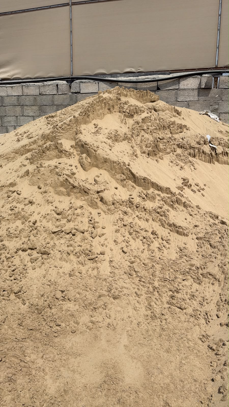 Sevhan sand stockpile